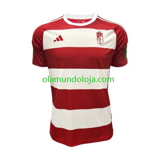 Camisola Granada Homem Equipamento Primeiro 2023-2024 Manga Curta
